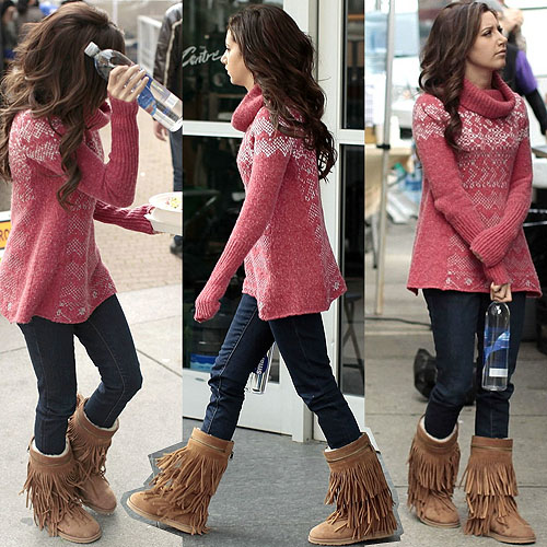 fringe boots outfit
